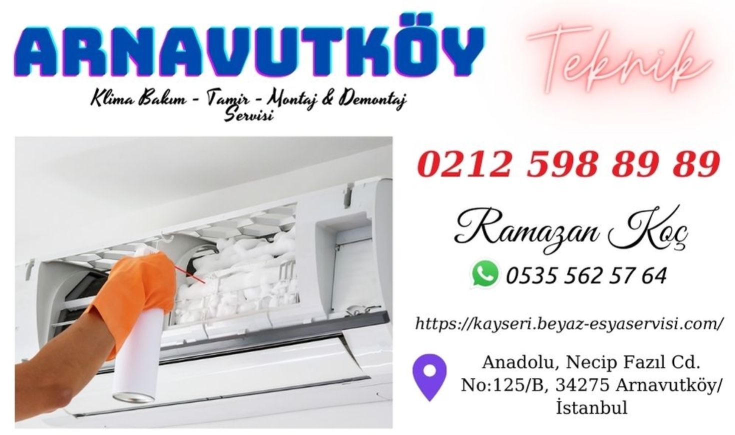 Arnavutköy Klima Servisi