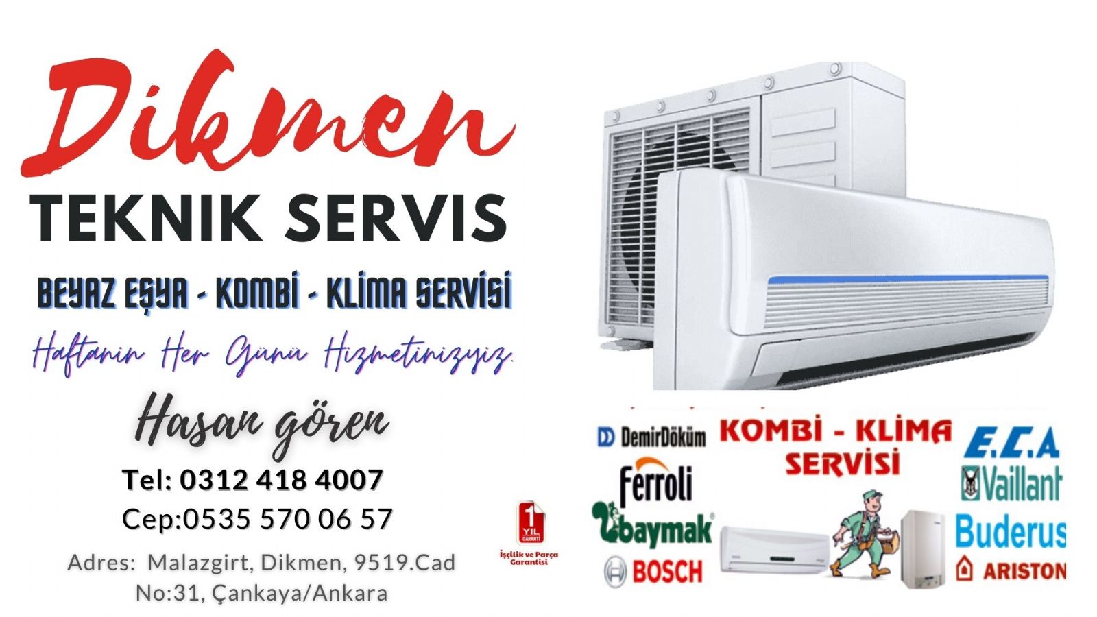 Dikmen Klima Servisi