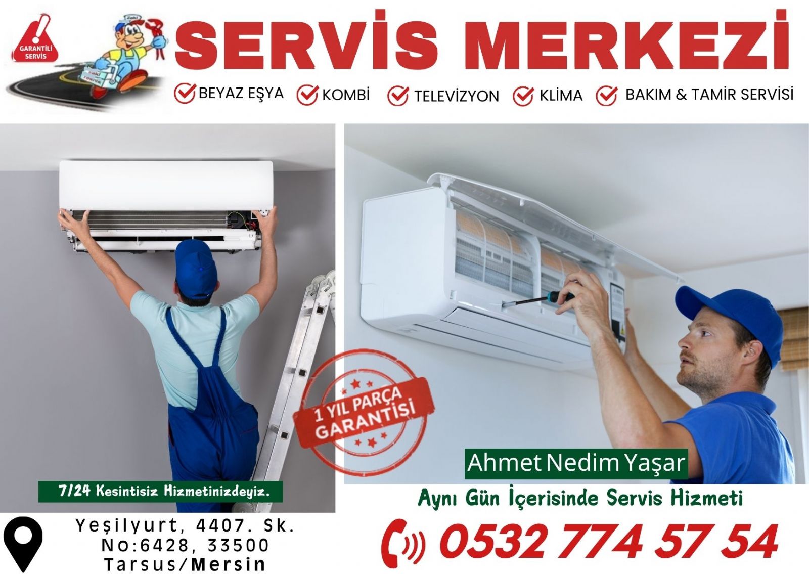 tarsus - beyaz esya - servisi